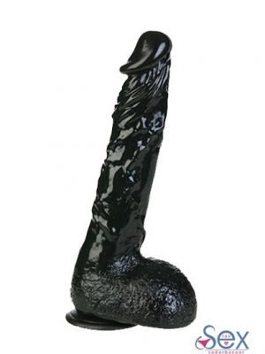 8 inch Black Dildo With Suction Cup- sextoyinsadarbazaar.com