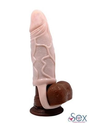 Lifelike Soft Silicone Penis Extender- sextoyinsadarbazaar.com