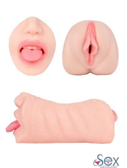 Realistic Silicone Vagina and Oral Mouth MSTSurbator- sextoyinsadarbazaar.com
